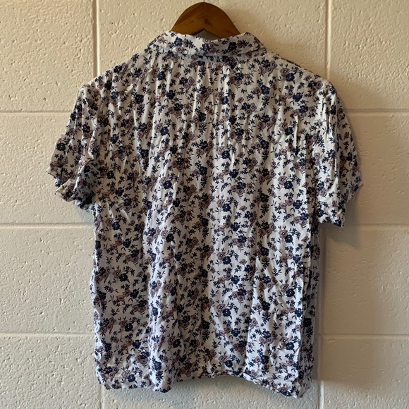 Floral Button-Down T-Shirt - Picture 2 of 5